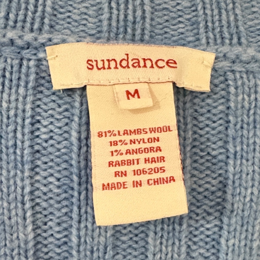 Sundance Lambswool Angora Patchwork Cardigan Swea… - image 2